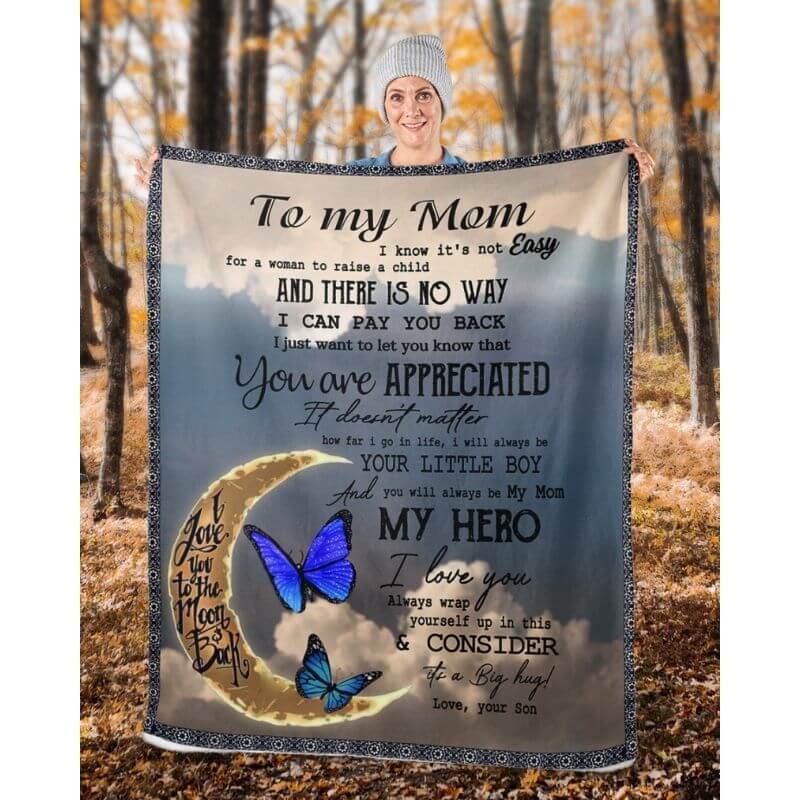 To My Mom - From Son - A314 - Premium Blanket-Jolura