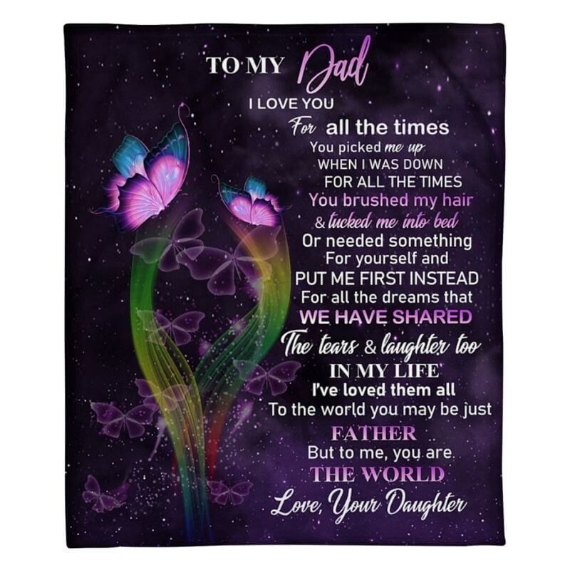To My Dad - From Daughter - A319 - Premium Blanket-Jolura