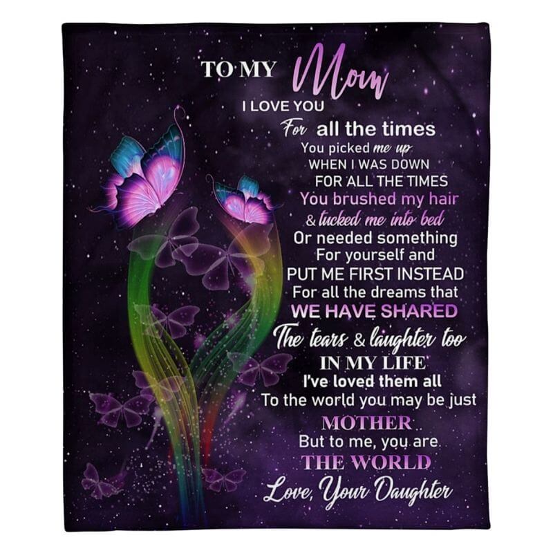 To My Mom - From Daughter - A319 - Premium Blanket-Jolura