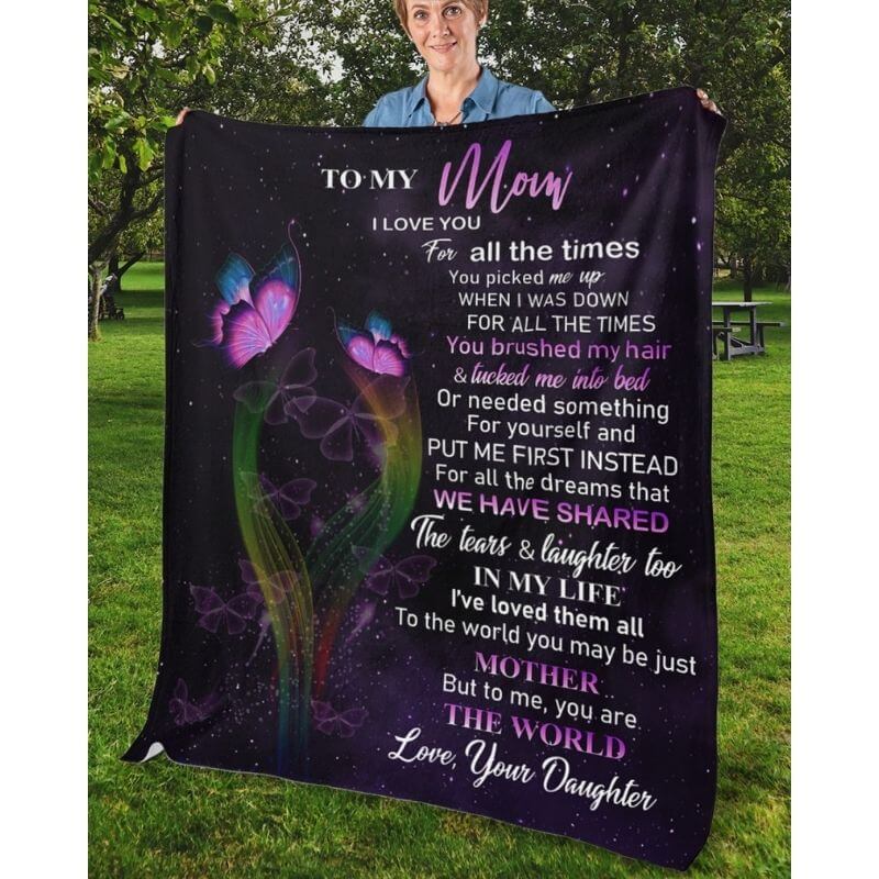 To My Mom - From Daughter - A319 - Premium Blanket-Jolura