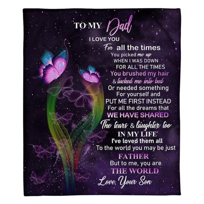 To My Dad - From Son - A319 - Premium Blanket-Jolura