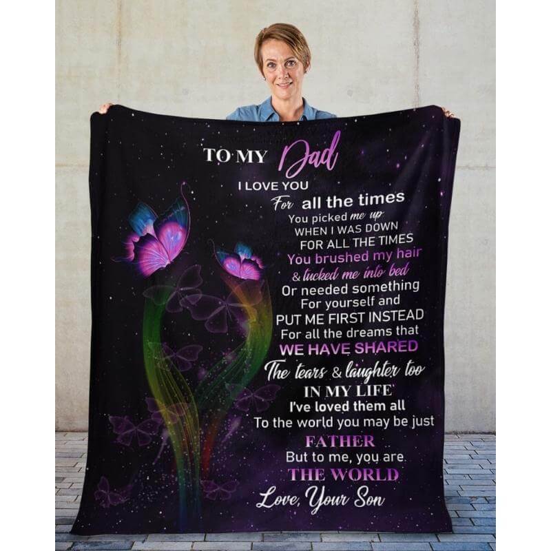 To My Dad - From Son - A319 - Premium Blanket-Jolura