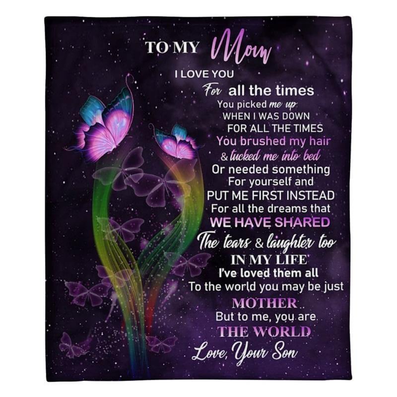 To My Mom - From Son - A319 - Premium Blanket-Jolura
