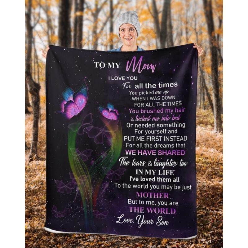 To My Mom - From Son - A319 - Premium Blanket-Jolura