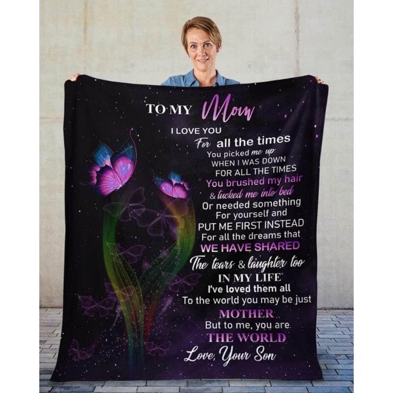 To My Mom - From Son - A319 - Premium Blanket-Jolura