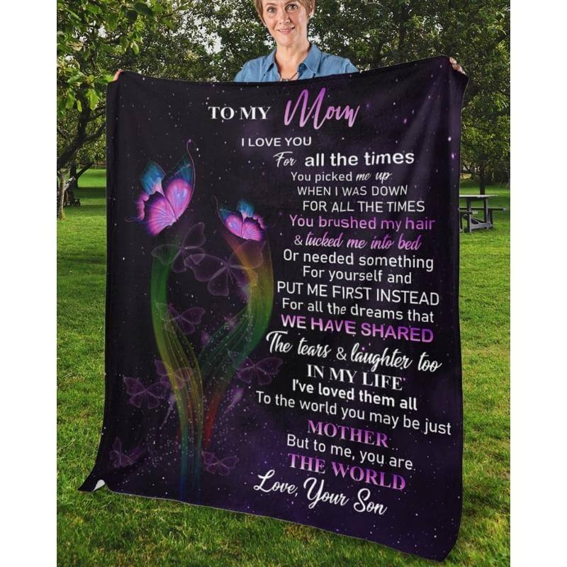 To My Mom - From Son - A319 - Premium Blanket-Jolura