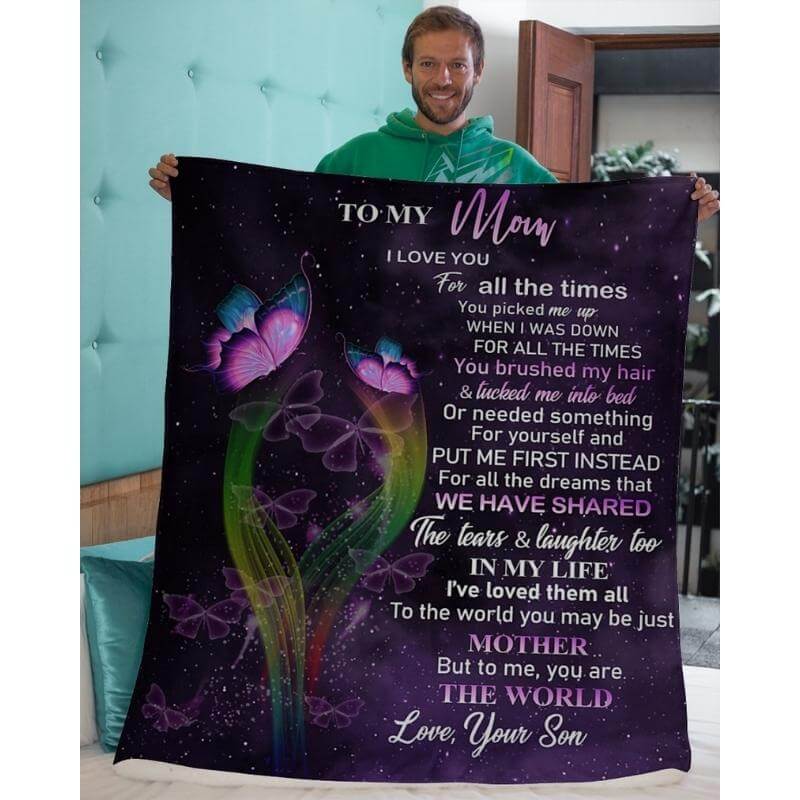To My Mom - From Son - A319 - Premium Blanket-Jolura