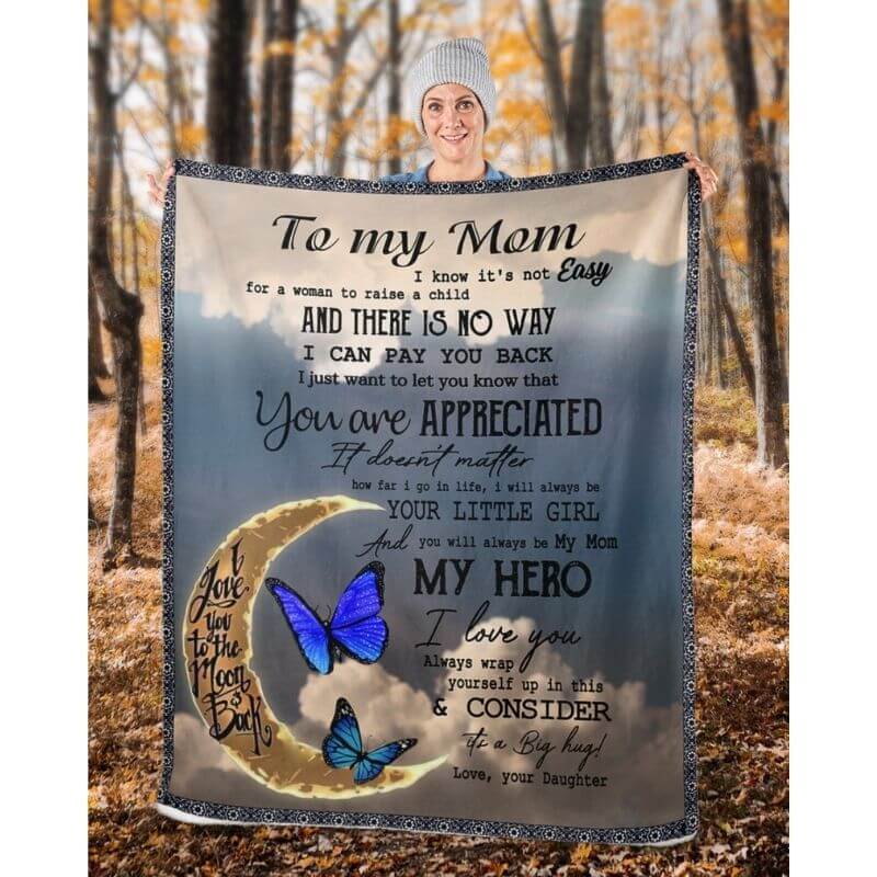 To My Mom - From Daughter - A314 - Premium Blanket-Jolura