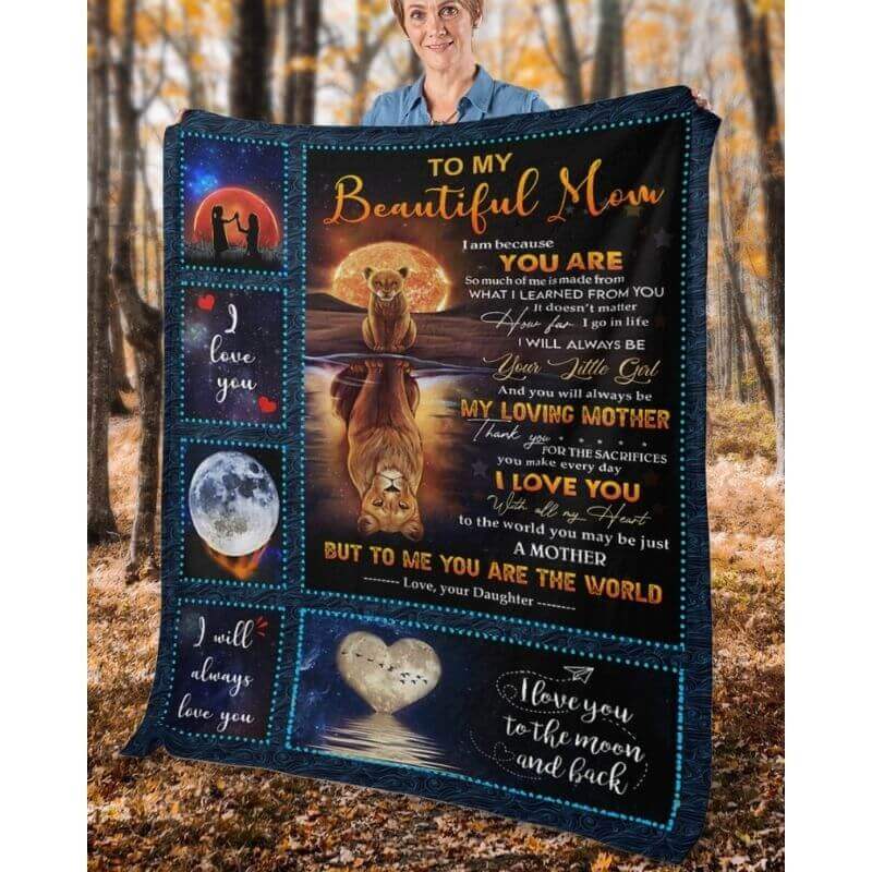 To My Mom - From Daughter  - A369 - Premium Blanket-Jolura