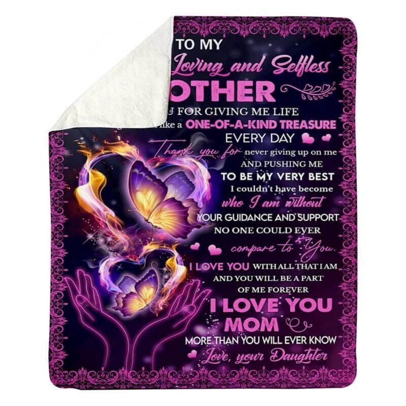 To My Mom - From Daughter  - A370 - Premium Blanket-Jolura