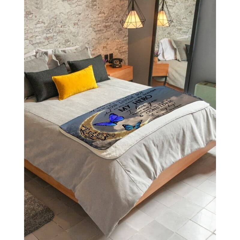 To My Grandpa - From Grandson - A314 - Premium Blanket-Jolura