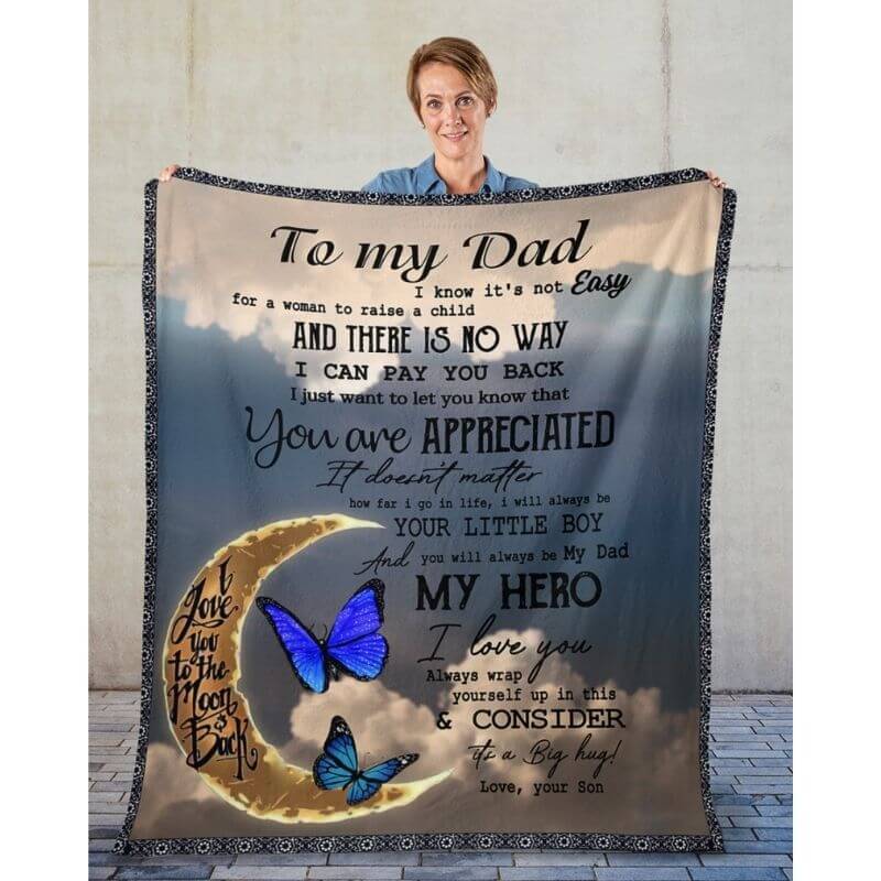 To My Dad - From Son - A314 - Premium Blanket-Jolura