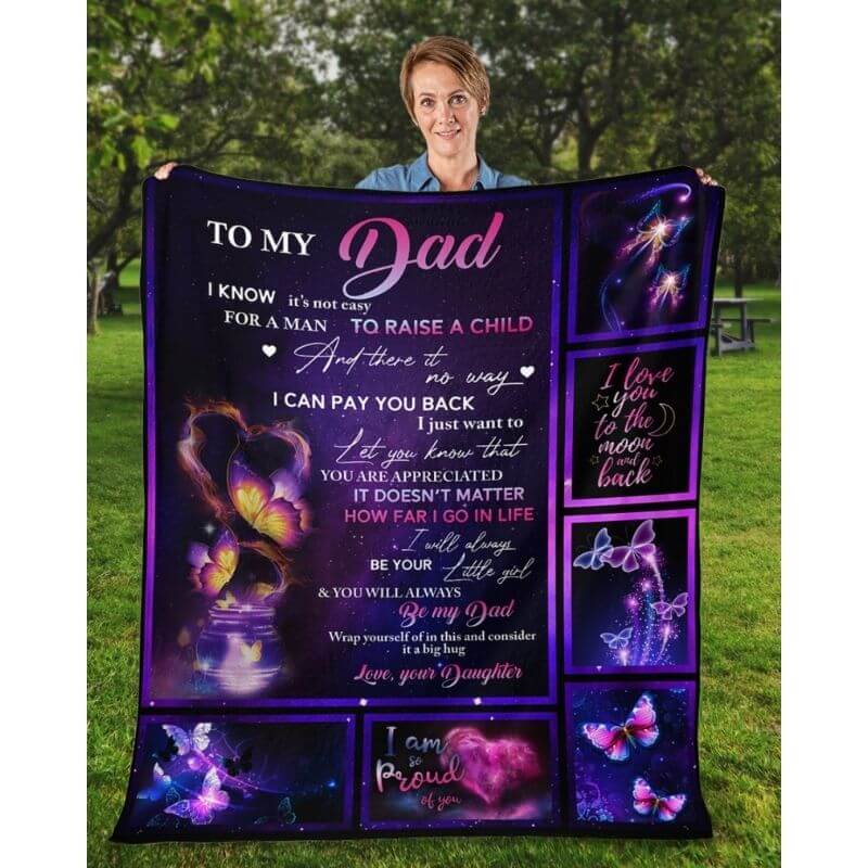 To My Dad - From Daughter - A315 - Premium Blanket-Jolura