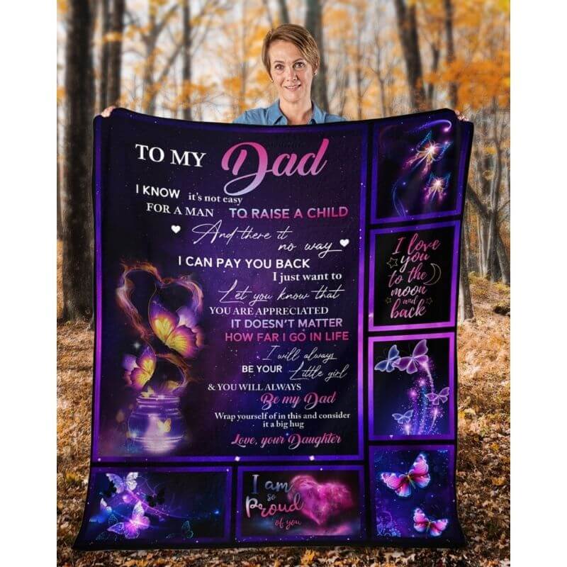 To My Dad - From Daughter - A315 - Premium Blanket-Jolura