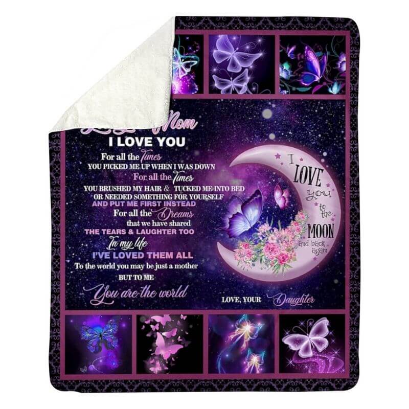 To My Mom - From Daughter - A316 - Premium Blanket-Jolura