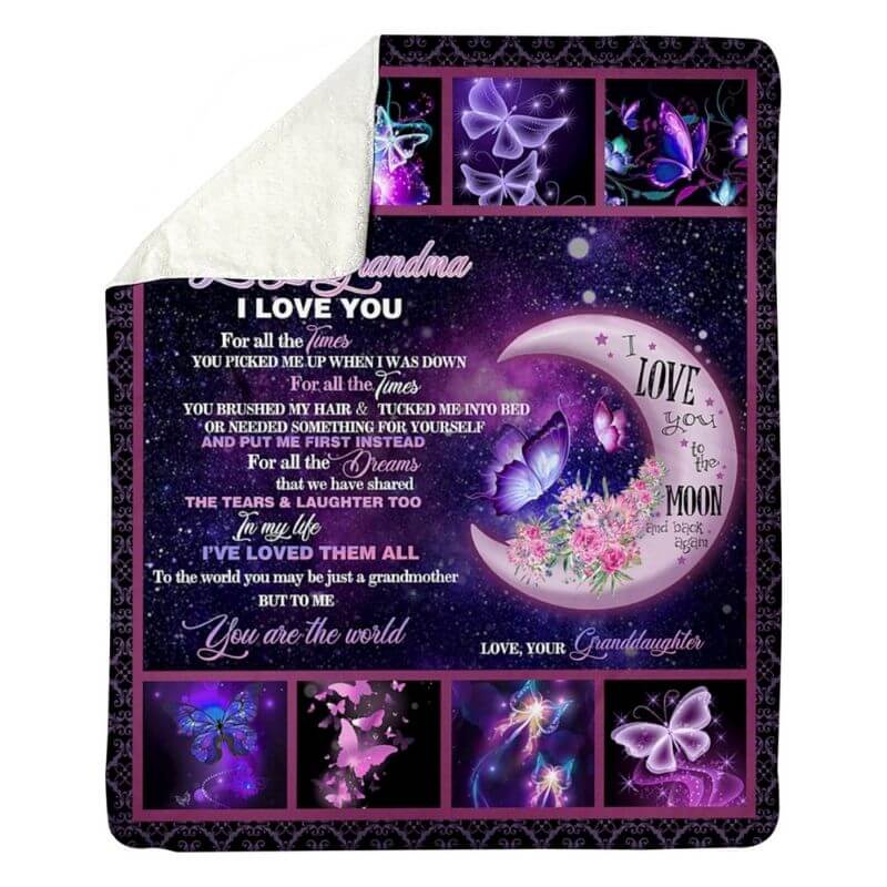 To My Grandma - From Granddaughter - A316 - Premium Blanket-Jolura