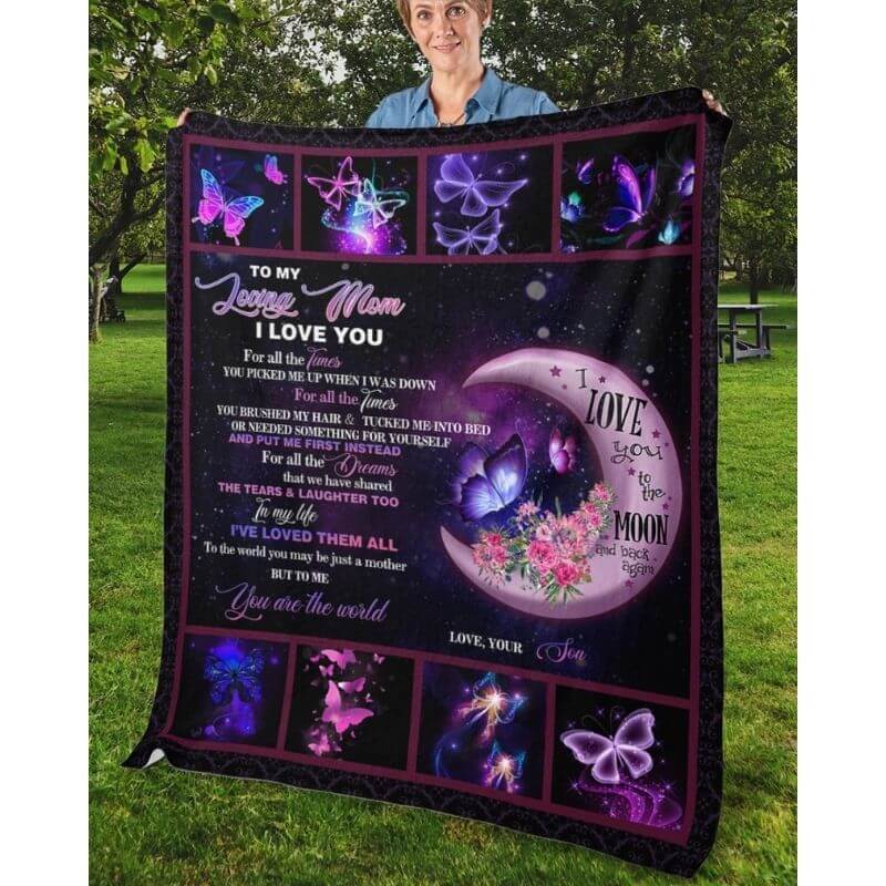 To My Mom - From Son - A316 - Premium Blanket-Jolura