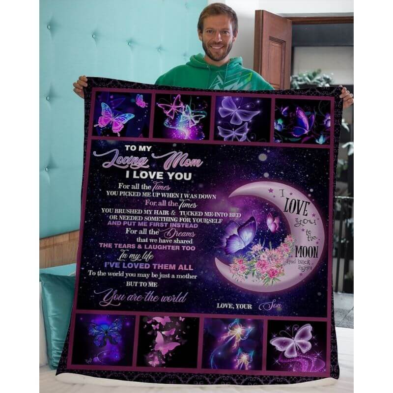 To My Mom - From Son - A316 - Premium Blanket-Jolura