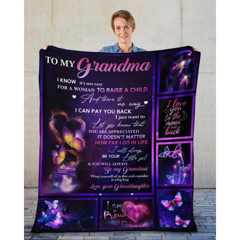 To My Grandma - From Granddaughter - A315 - Premium Blanket-Jolura