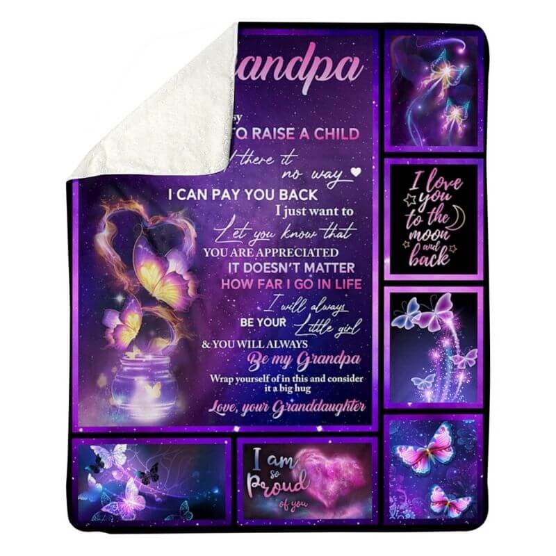 To My Grandpa - From Granddaughter - A315 - Premium Blanket-Jolura