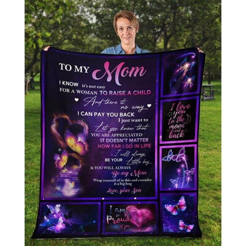 To My Mom - From Son - A315 - Premium Blanket-Jolura