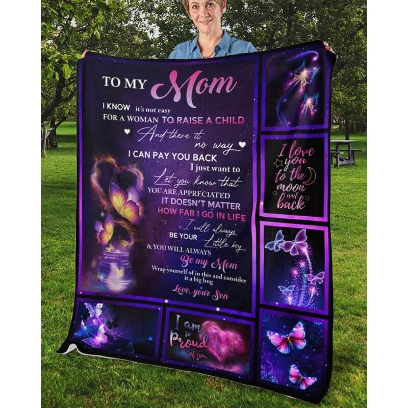 To My Mom - From Son - A315 - Premium Blanket-Jolura