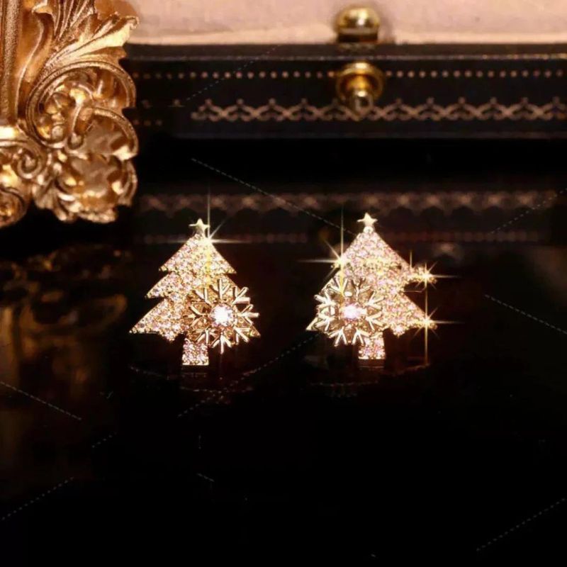 🎄 Rotatable Christmas Tree Earrings-Jolura