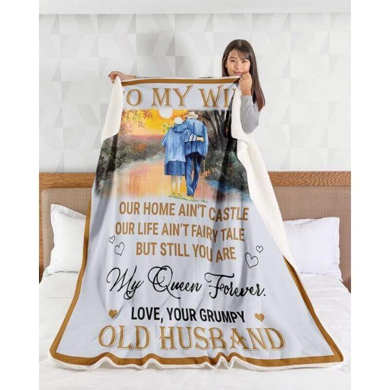 To My Wife - From Husband - A357 - Premium Blanket-Jolura