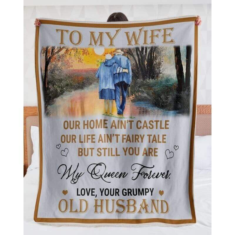 To My Wife - From Husband - A357 - Premium Blanket-Jolura