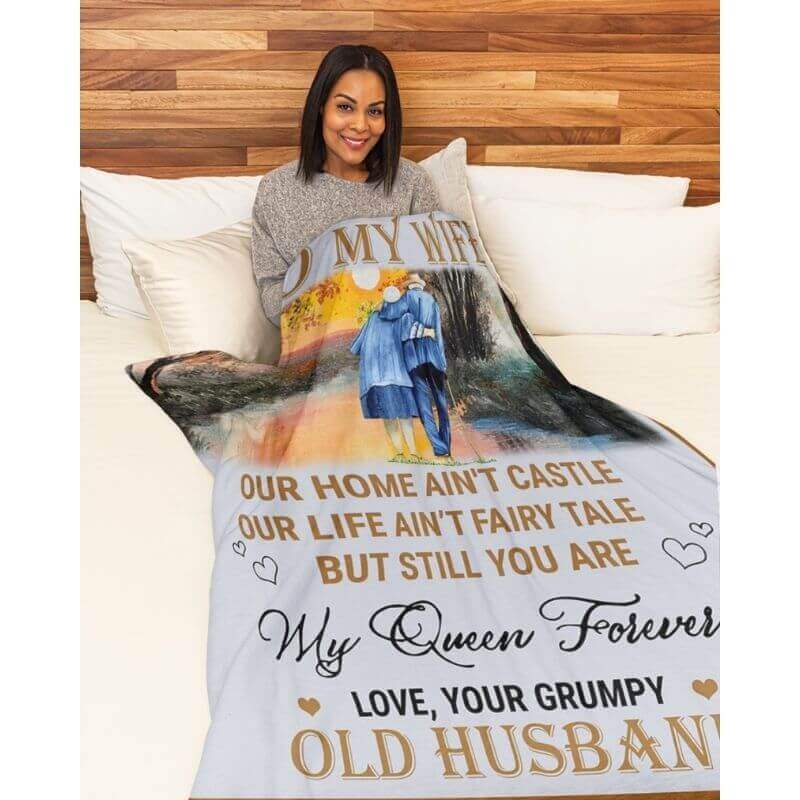 To My Wife - From Husband - A357 - Premium Blanket-Jolura