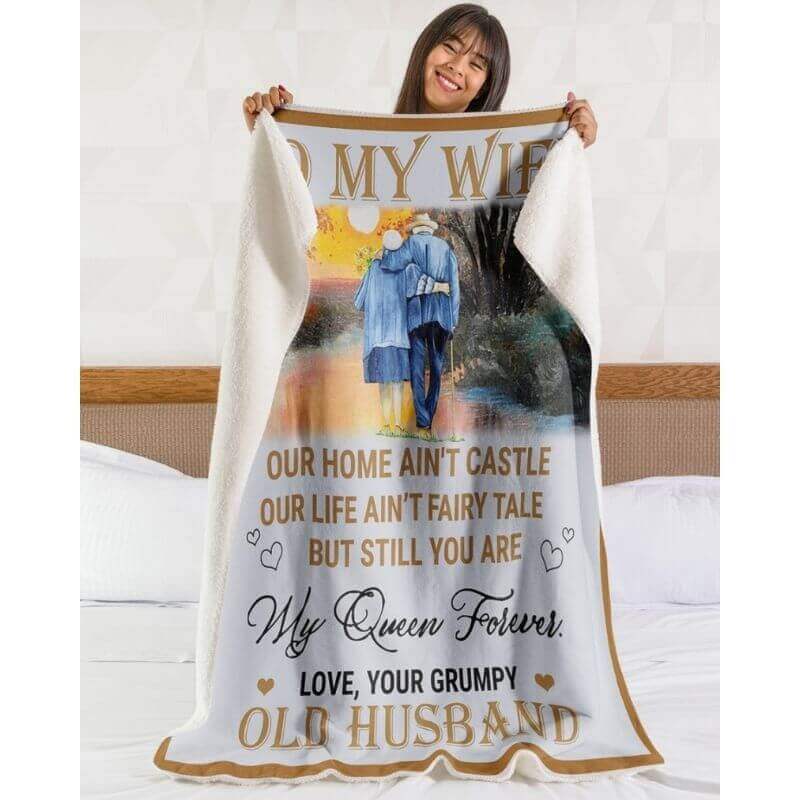 To My Wife - From Husband - A357 - Premium Blanket-Jolura