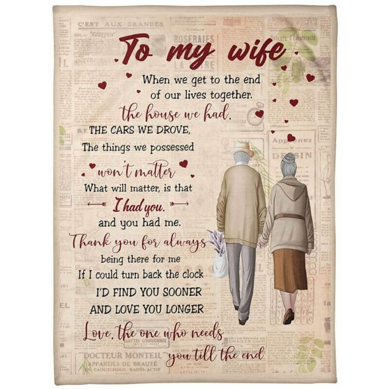 To My Wife - From Husband - A359 - Premium Blanket-Jolura
