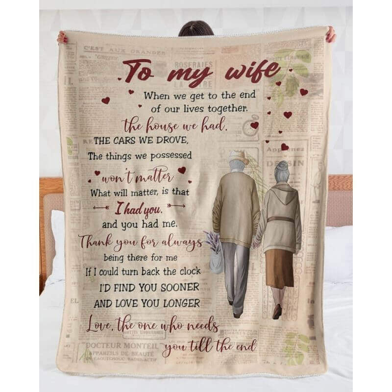 To My Wife - From Husband - A359 - Premium Blanket-Jolura