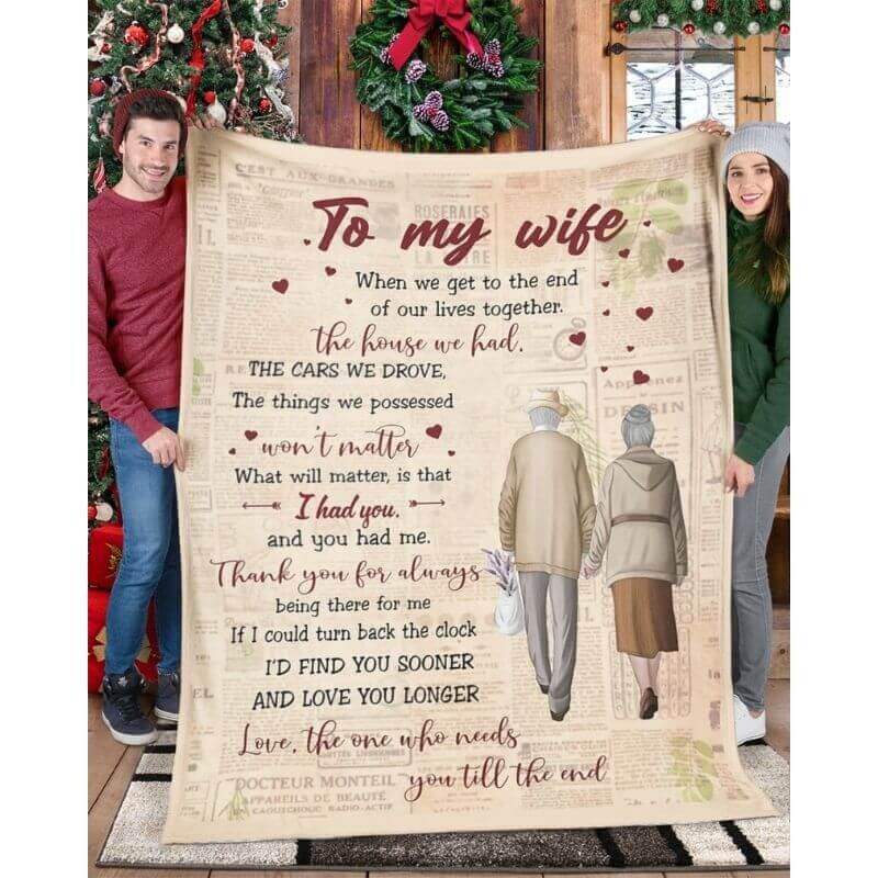To My Wife - From Husband - A359 - Premium Blanket-Jolura