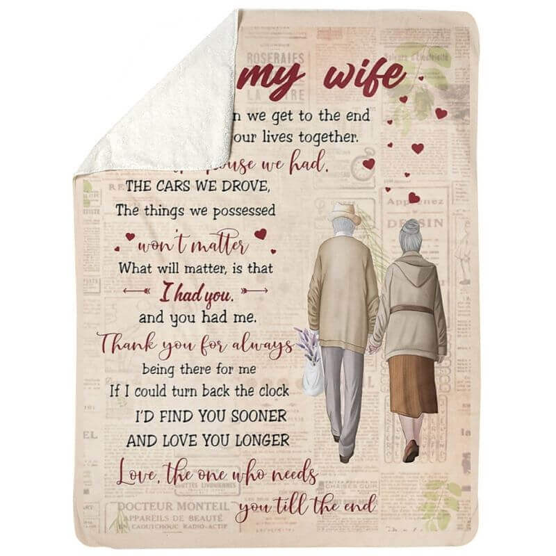 To My Wife - From Husband - A359 - Premium Blanket-Jolura