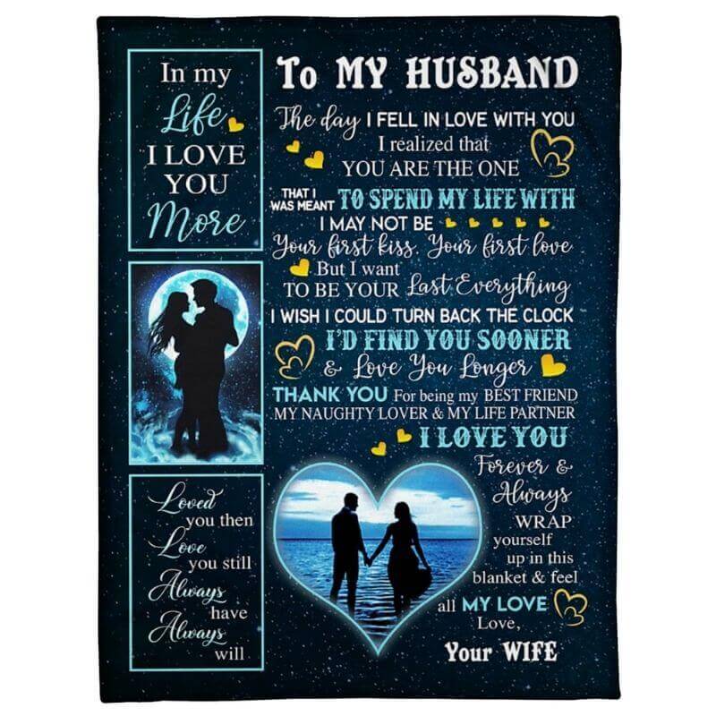 To My Husband - From Wife - A356 - Premium Blanket-Jolura