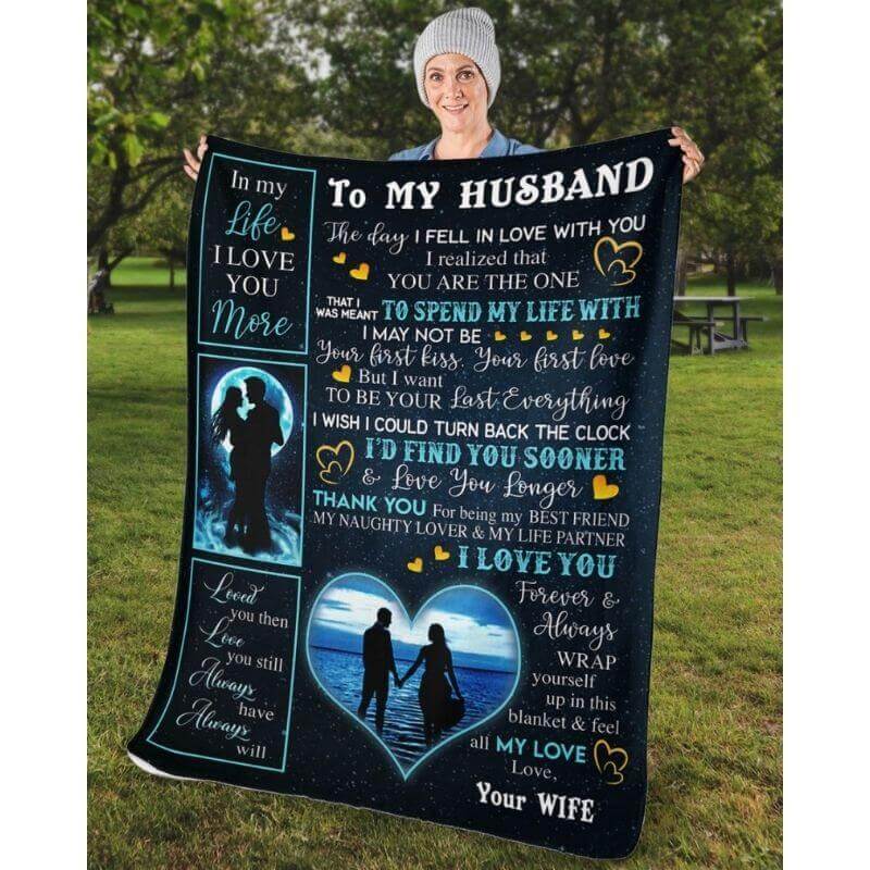 To My Husband - From Wife - A356 - Premium Blanket-Jolura