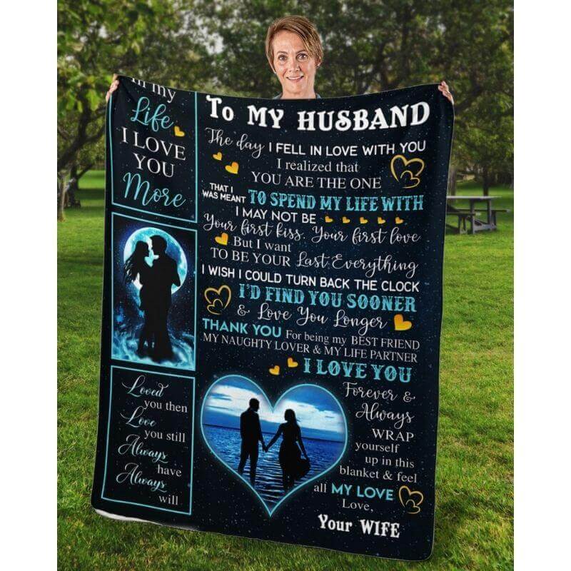 To My Husband - From Wife - A356 - Premium Blanket-Jolura