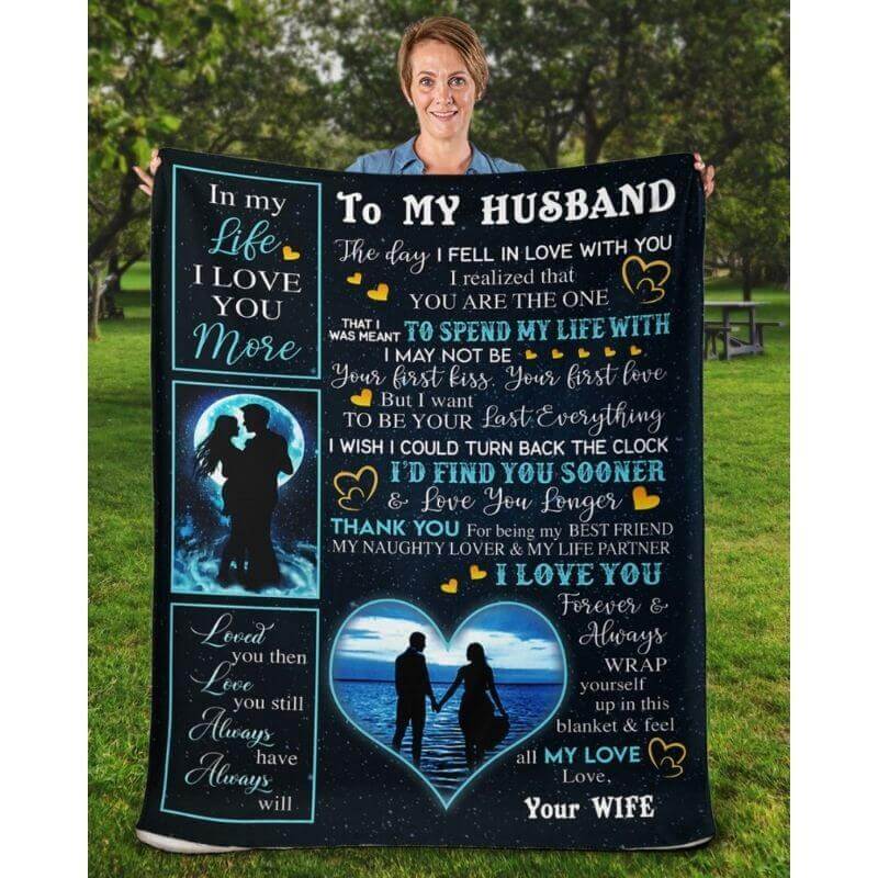 To My Husband - From Wife - A356 - Premium Blanket-Jolura