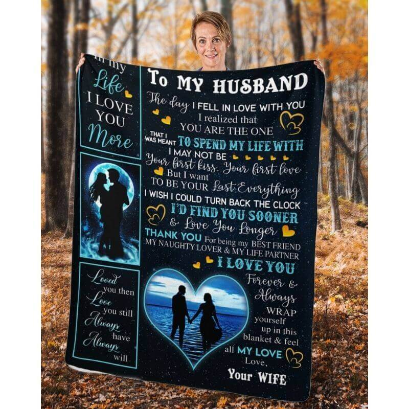 To My Husband - From Wife - A356 - Premium Blanket-Jolura
