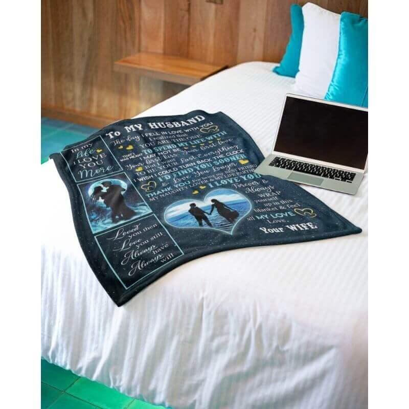 To My Husband - From Wife - A356 - Premium Blanket-Jolura
