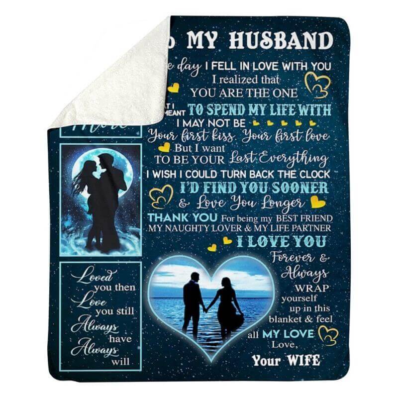 To My Husband - From Wife - A356 - Premium Blanket-Jolura