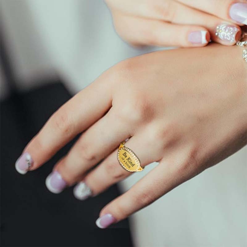 Be Kind...Of A Bi♥ch Signature Ring-Jolura