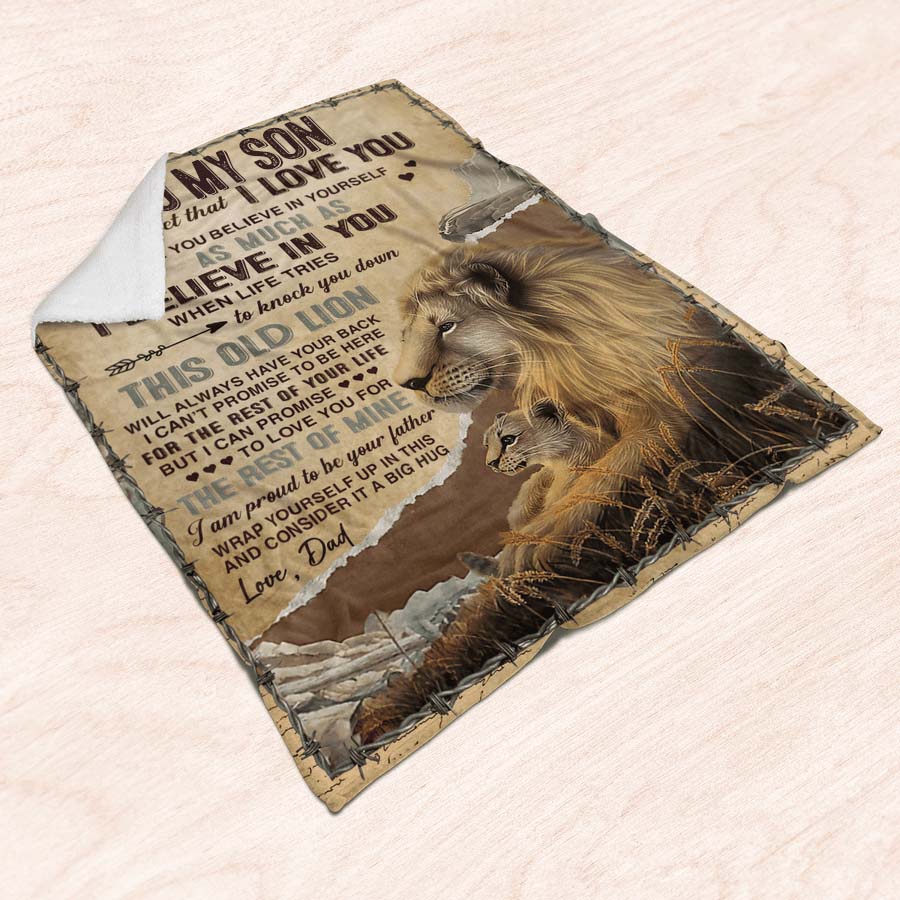To My Son - From Dad - A933 - Premium Blanket-Jolura