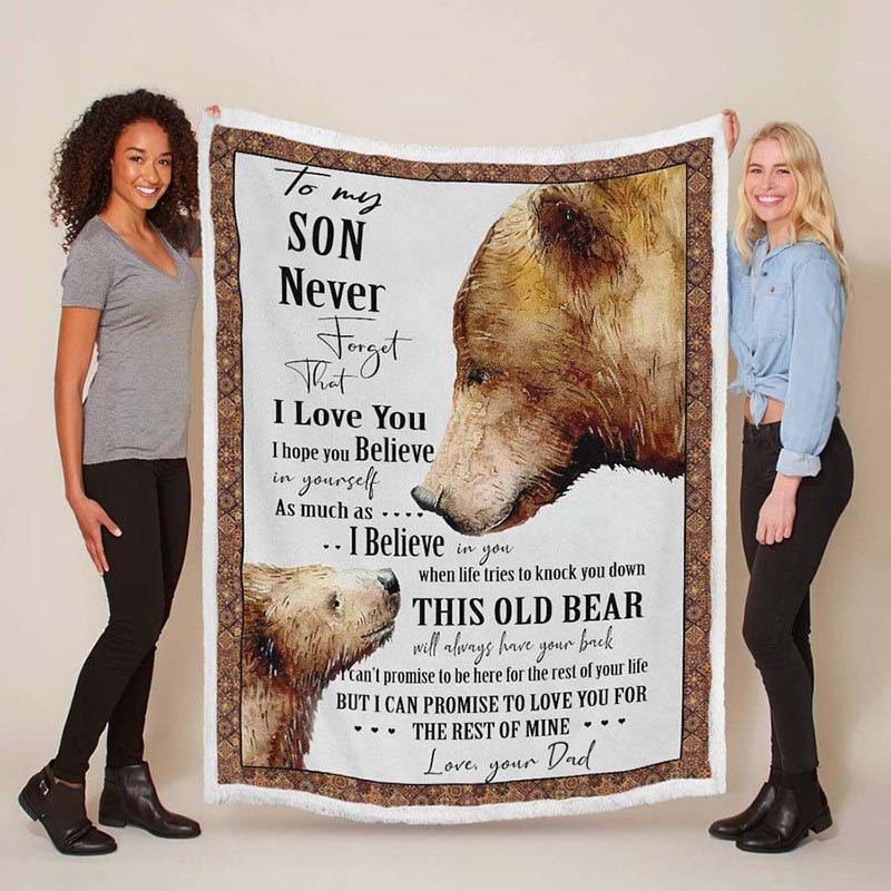 To My Son - From Dad - A934 - Premium Blanket-Jolura