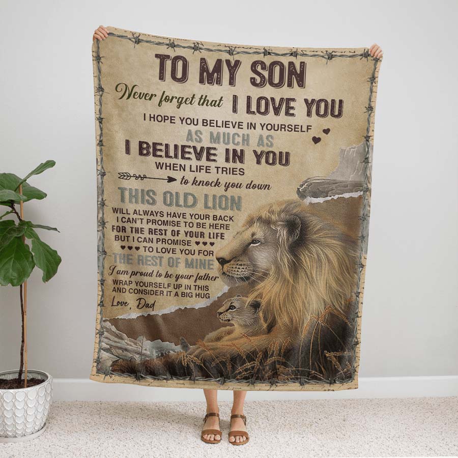 I Believe In You - A933 - Lion Premium Blanket-Jolura