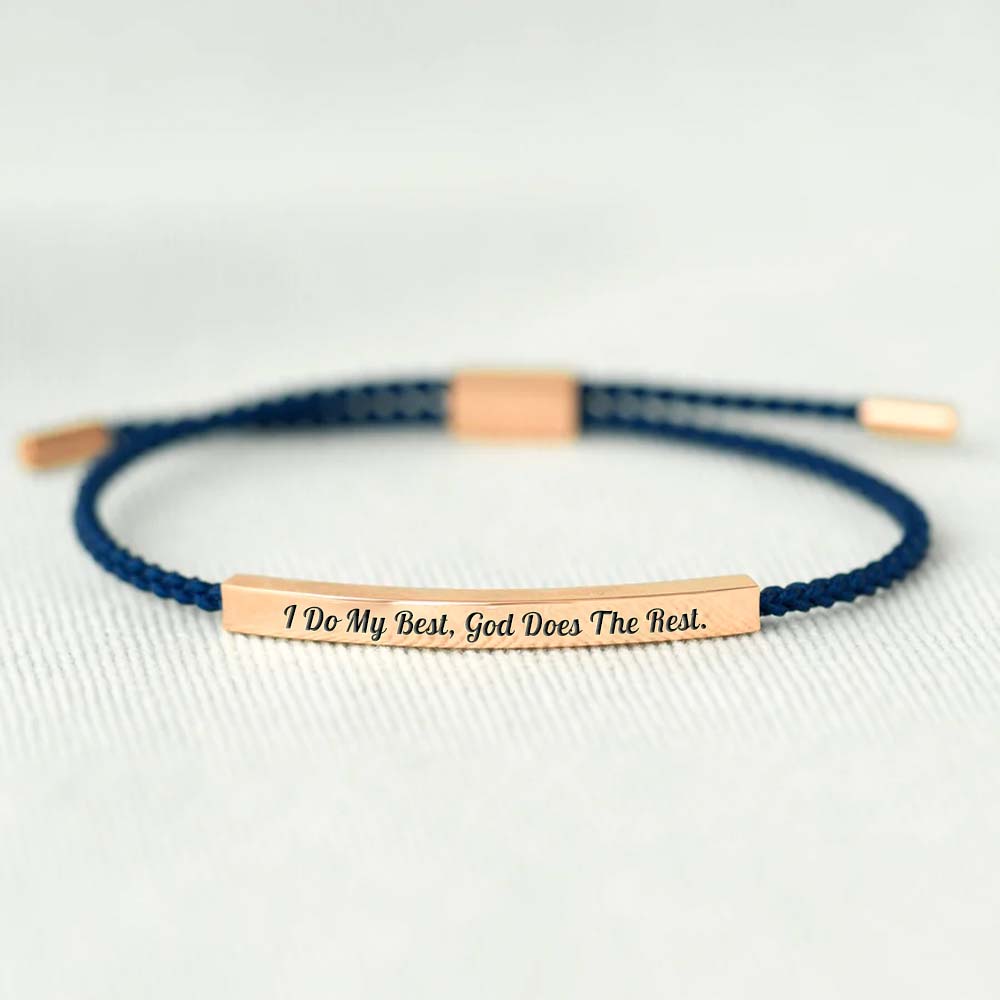 I Do My Best God Does The Rest Tube Bracelet-Jolura