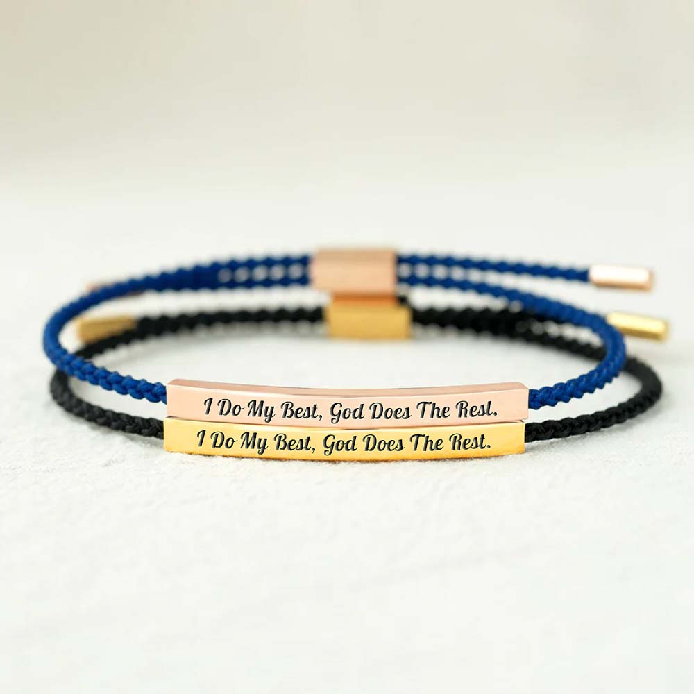 I Do My Best God Does The Rest Tube Bracelet-Jolura
