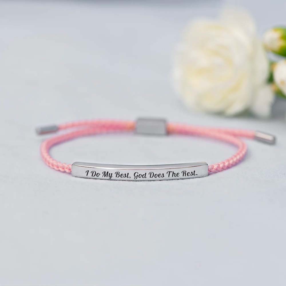 I Do My Best God Does The Rest Tube Bracelet-Jolura