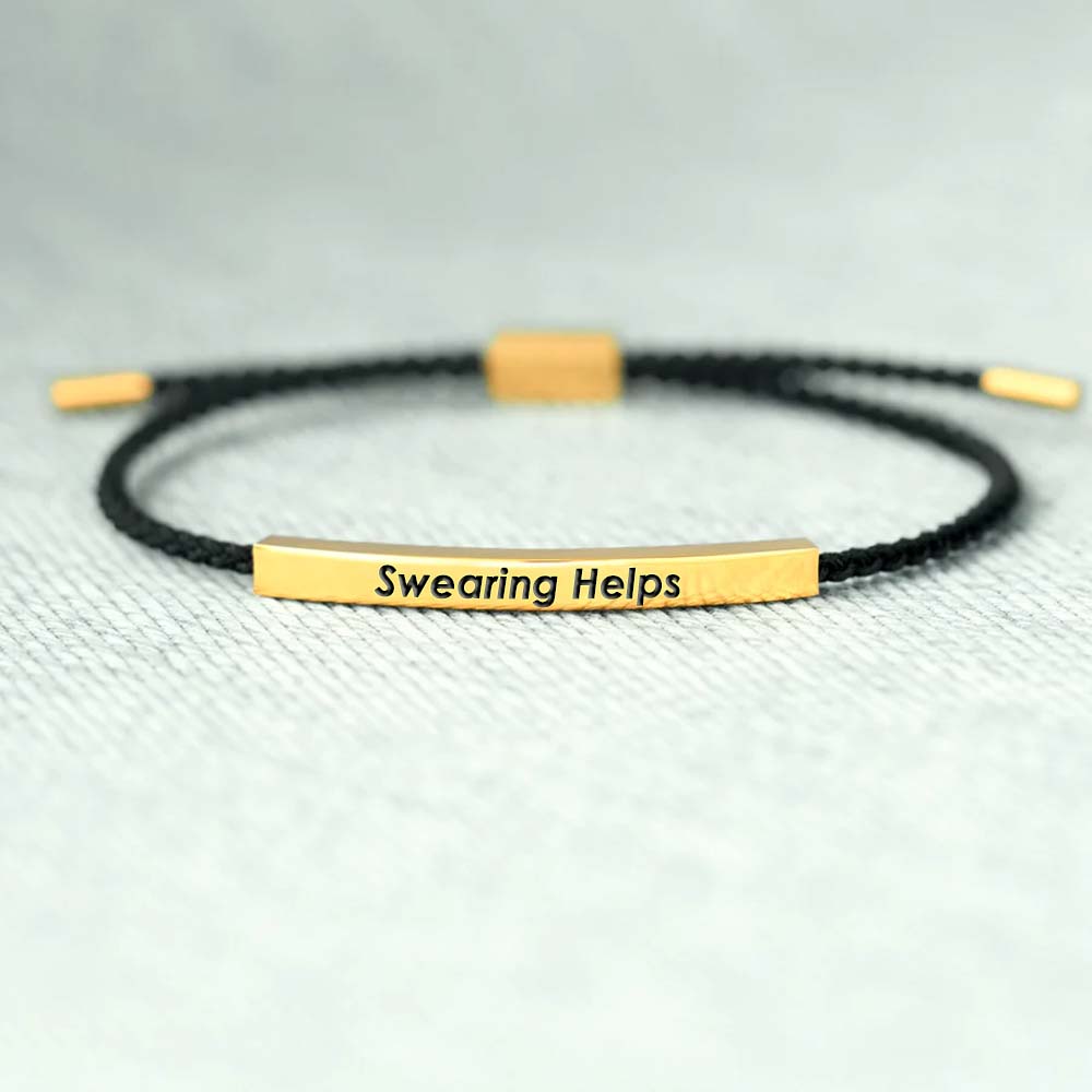 Swearing Helps Tube Bracelet-Jolura